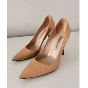 Manolo Blahnik BB 70mm Lambskin Stiletto Pumps Size 39‎ 895$